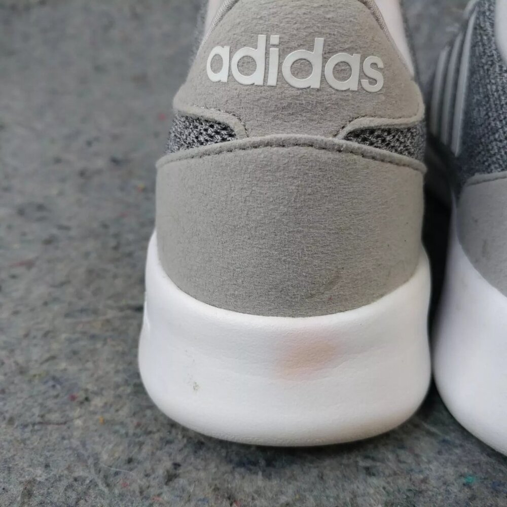 Adidas QT Racer Womens 8 Running Shoes Trainers Low Top Sneakers Cloudfoam Gray - Picture 7 of 13